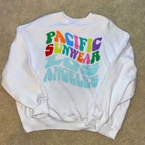 PacSun Rainbow Boyfriend Sweatshirt OS